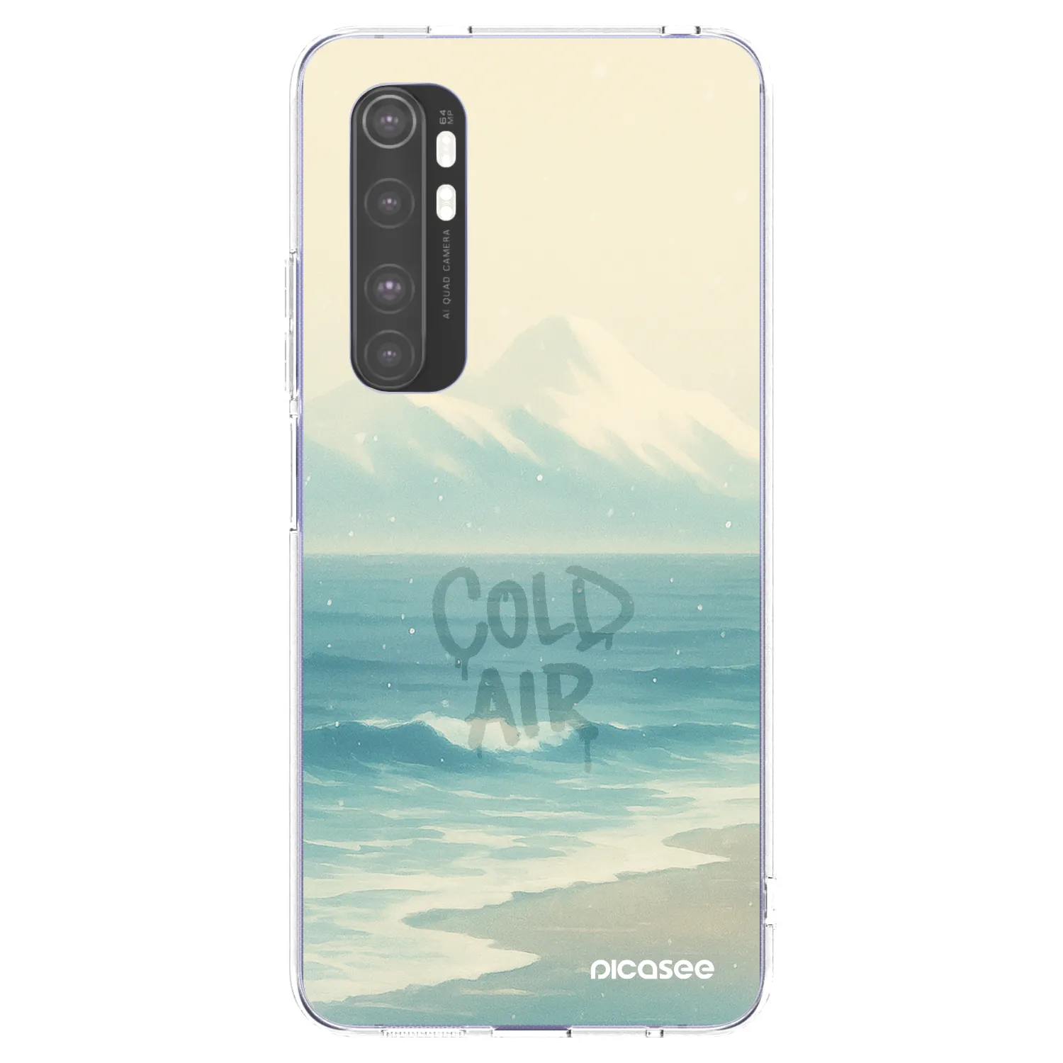 Picasee silikonska prozirna maskica za Xiaomi Mi Note 10 Lite - COLD AIR