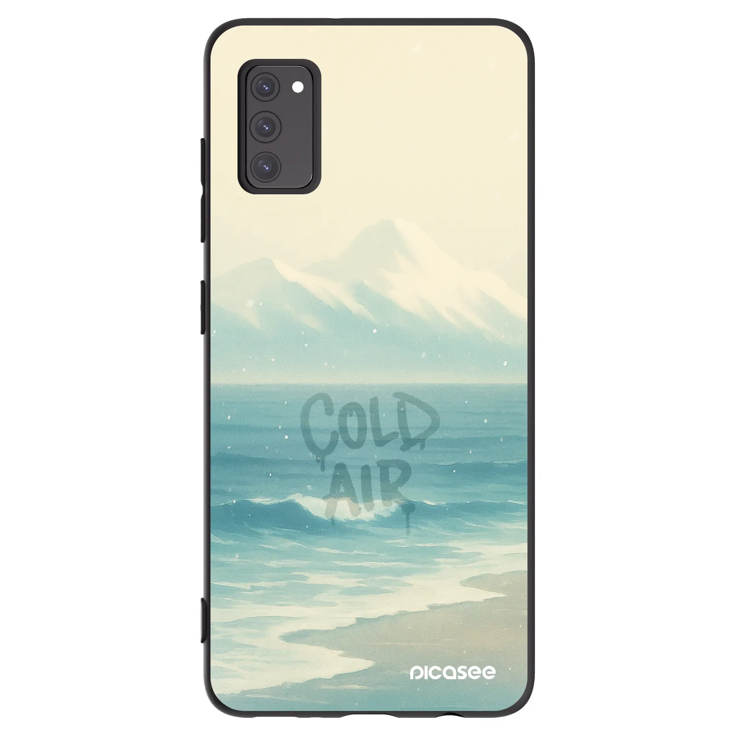 Picasee crna silikonska maskica za Samsung Galaxy A41 A415F - COLD AIR