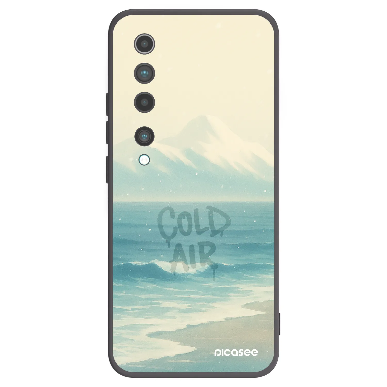Picasee crna silikonska maskica za Xiaomi Mi 10 - COLD AIR