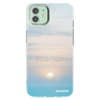 Picasee silikonska prozirna maskica za Apple iPhone 12 - COLD SKIES
