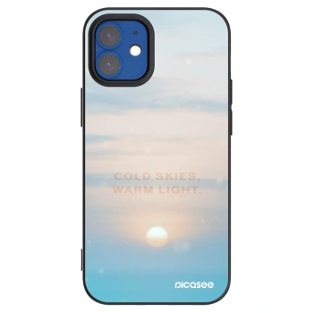 Picasee crna silikonska maskica za Apple iPhone 12 mini - COLD SKIES