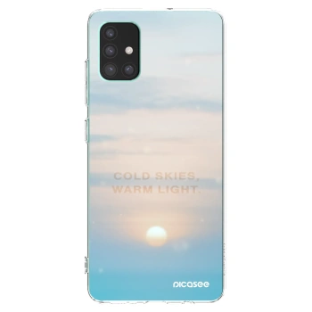 Picasee silikonska prozirna maskica za Samsung Galaxy M51 M515F - COLD SKIES