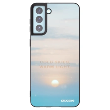 Picasee crna silikonska maskica za Samsung Galaxy S21+ 5G G996F - COLD SKIES