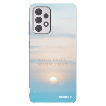 Picasee silikonska prozirna maskica za Samsung Galaxy A52 5G A525F - COLD SKIES