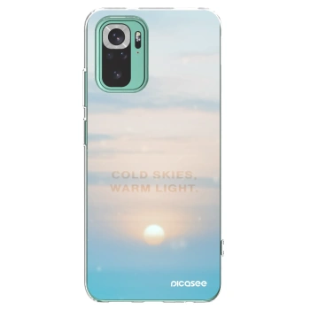 Picasee silikonska prozirna maskica za Xiaomi Redmi Note 10 Pro - COLD SKIES