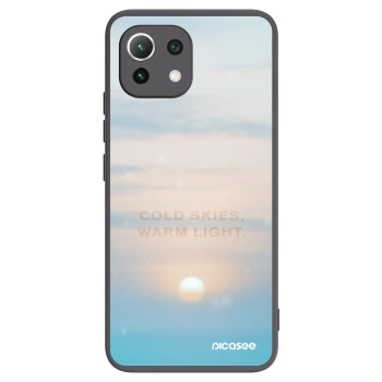 Picasee crna silikonska maskica za Xiaomi Mi 11 Lite - COLD SKIES