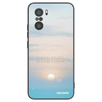 Picasee crna silikonska maskica za Xiaomi Poco F3 - COLD SKIES