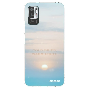 Picasee silikonska prozirna maskica za Xiaomi Redmi Note 10 5G - COLD SKIES