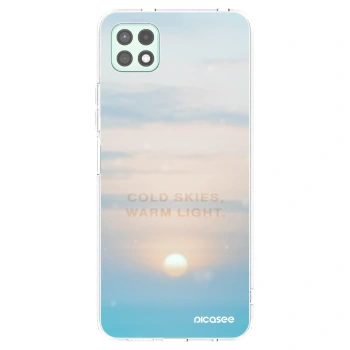 Picasee silikonska prozirna maskica za Samsung Galaxy A22 A226B 5G - COLD SKIES