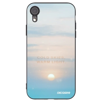 Picasee crna silikonska maskica za Apple iPhone XR - COLD SKIES