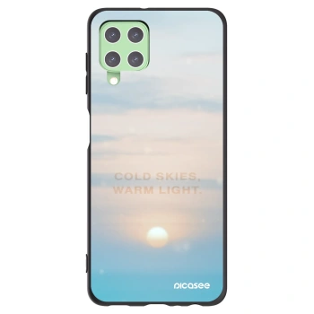 Picasee crna silikonska maskica za Samsung Galaxy A22 A225F 4G - COLD SKIES