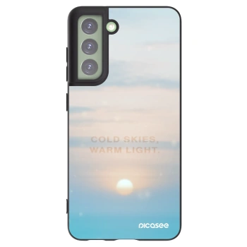 Picasee crna silikonska maskica za Samsung Galaxy S21 FE 5G - COLD SKIES