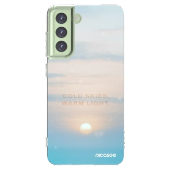 Picasee silikonska prozirna maskica za Samsung Galaxy S21 FE 5G - COLD SKIES