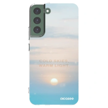Picasee silikonska prozirna maskica za Samsung Galaxy S22+ 5G - COLD SKIES