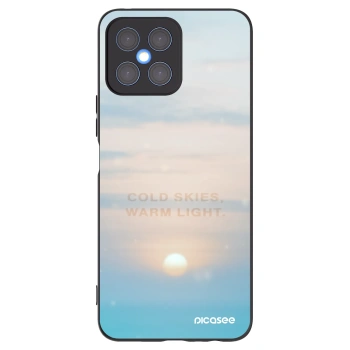 Picasee crna silikonska maskica za Honor X8 4G - COLD SKIES