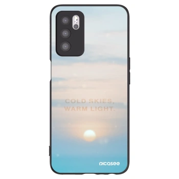 Picasee crna silikonska maskica za OPPO A16s - COLD SKIES