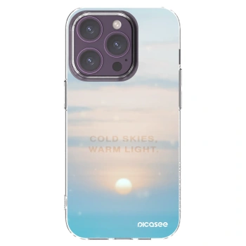 Picasee silikonska prozirna maskica za Apple iPhone 14 Pro - COLD SKIES
