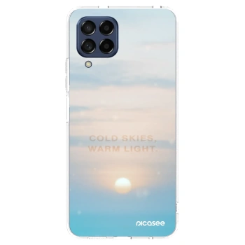 Picasee silikonska prozirna maskica za Samsung Galaxy M53 5G - COLD SKIES