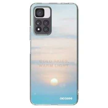 Picasee silikonska prozirna maskica za Xiaomi Redmi Note 11 Pro+ 5G - COLD SKIES
