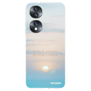 Picasee silikonska prozirna maskica za Honor 70 - COLD SKIES