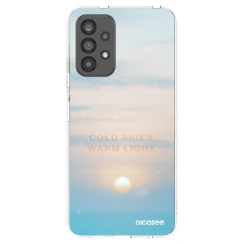 Picasee silikonska prozirna maskica za Samsung Galaxy A73 5G - COLD SKIES