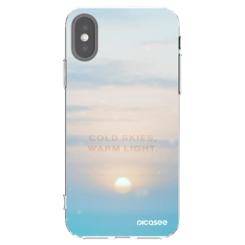 Picasee silikonska prozirna maskica za Apple iPhone X/XS - COLD SKIES
