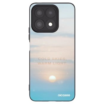 Picasee crna silikonska maskica za Honor X8a - COLD SKIES