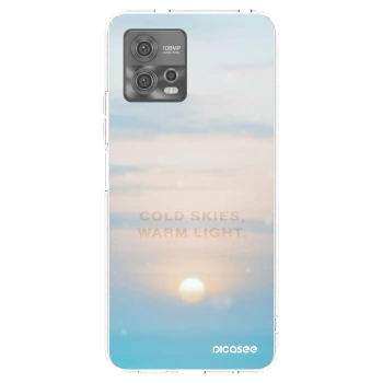 Picasee silikonska prozirna maskica za Motorola Moto G72 - COLD SKIES
