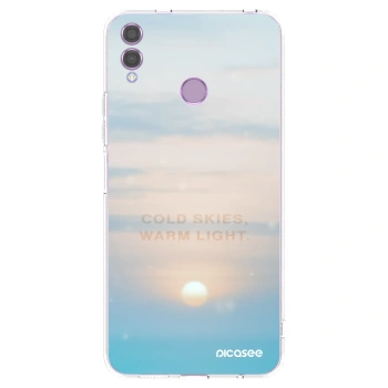 Picasee silikonska prozirna maskica za Honor 8X - COLD SKIES