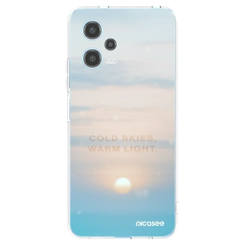Picasee silikonska prozirna maskica za Xiaomi Redmi Note 12 5G - COLD SKIES