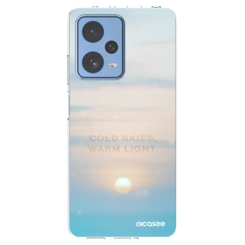 Picasee silikonska prozirna maskica za Xiaomi Redmi Note 12 Pro 5G - COLD SKIES