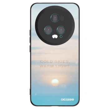 Picasee crna silikonska maskica za Honor Magic5 Pro - COLD SKIES
