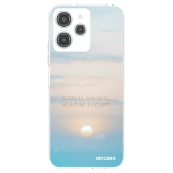 Picasee silikonska prozirna maskica za Xiaomi Redmi 12 4G - COLD SKIES