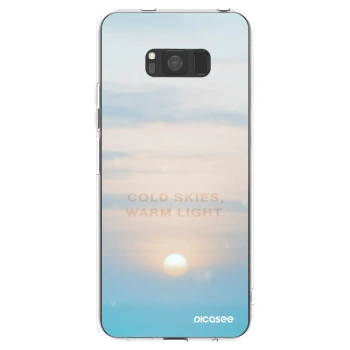 Picasee silikonska prozirna maskica za Samsung Galaxy S8 G950F - COLD SKIES