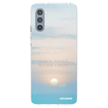Picasee silikonska prozirna maskica za Motorola Moto G62 - COLD SKIES