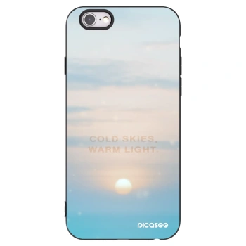 Picasee crna silikonska maskica za Apple iPhone 6/6S - COLD SKIES