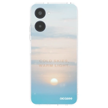 Picasee silikonska prozirna maskica za Realme 10 4G - COLD SKIES
