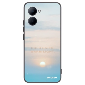 Picasee crna silikonska maskica za Realme C33 (2023) - COLD SKIES