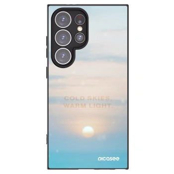 Picasee crna silikonska maskica za Samsung Galaxy S24 Ultra S928B 5G - COLD SKIES