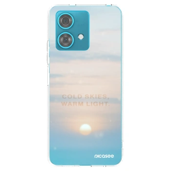 Picasee silikonska prozirna maskica za Motorola Edge 40 Neo - COLD SKIES