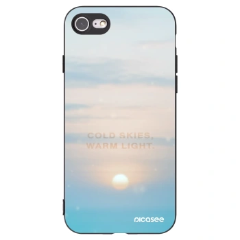 Picasee crna silikonska maskica za Apple iPhone 8 - COLD SKIES