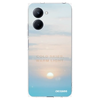 Picasee silikonska prozirna maskica za Realme C33 (2023) - COLD SKIES