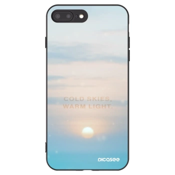 Picasee crna silikonska maskica za Apple iPhone 8 Plus - COLD SKIES