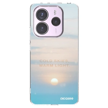 Picasee silikonska prozirna maskica za Xiaomi Redmi Note 14 5G - COLD SKIES