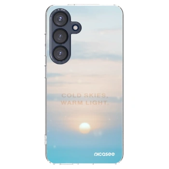 Picasee silikonska prozirna maskica za Samsung Galaxy S25 5G - COLD SKIES