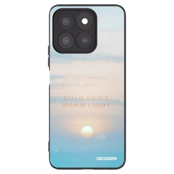 Picasee crna silikonska maskica za Honor X8c - COLD SKIES