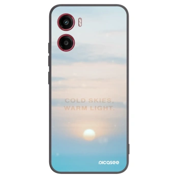 Picasee crna silikonska maskica za Motorola Moto G05 - COLD SKIES