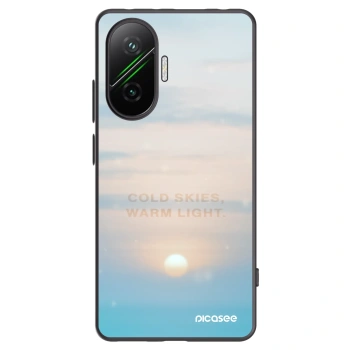 Picasee crna silikonska maskica za Xiaomi Poco F7 5G - COLD SKIES