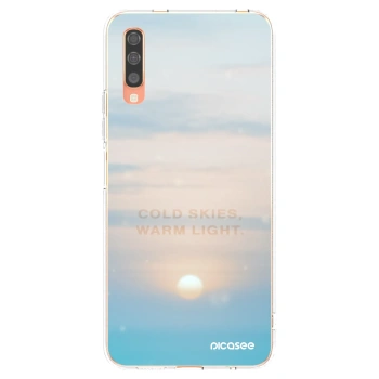 Picasee silikonska prozirna maskica za Samsung Galaxy A70 A705F - COLD SKIES