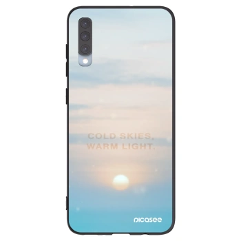 Picasee crna silikonska maskica za Samsung Galaxy A70 A705F - COLD SKIES